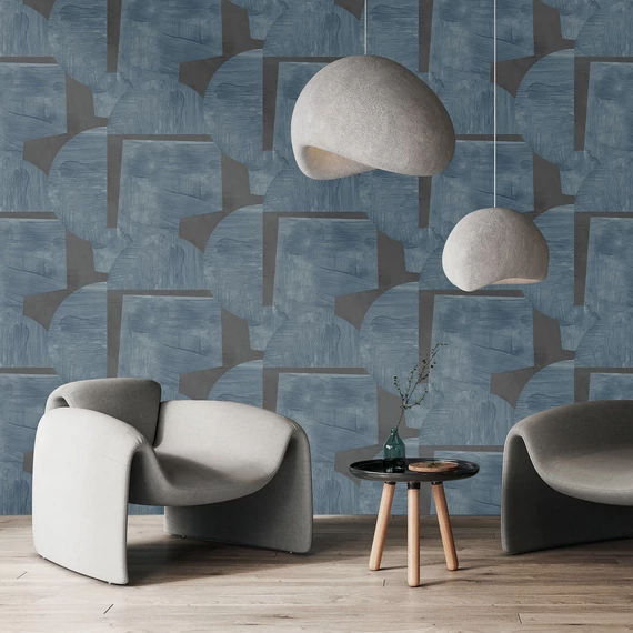 Geometric Blue