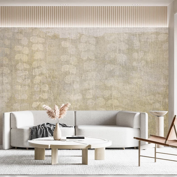 Blattranke Beige